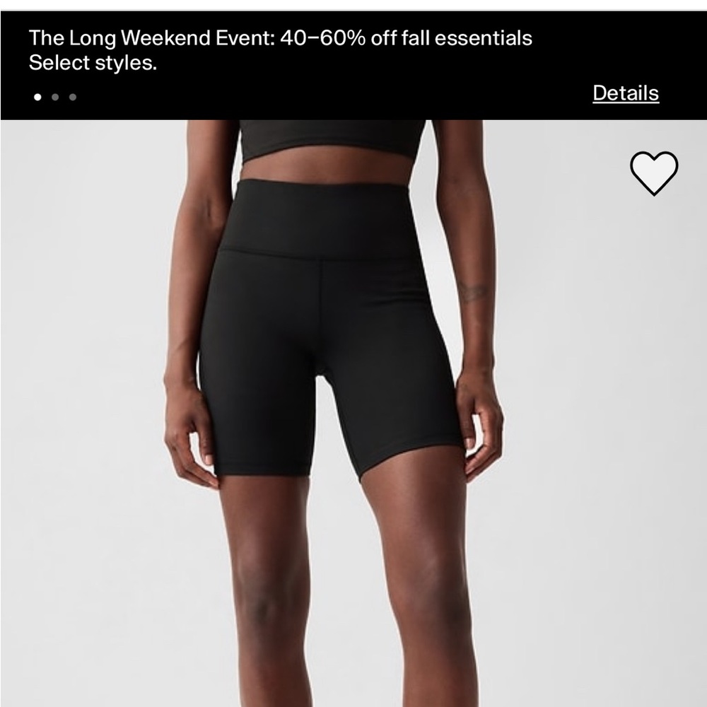 GAP Women's Black Bike Shorts